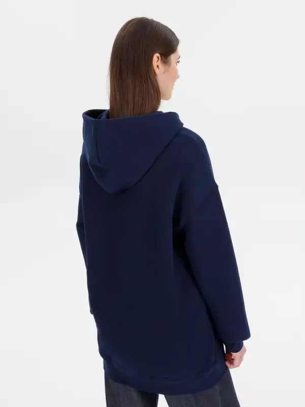 Худи оверсайз унисекс Outshine, темно-синее, размер XS/S Худи оверсайз унисекс Outshine, темно-синее, размер XS/S