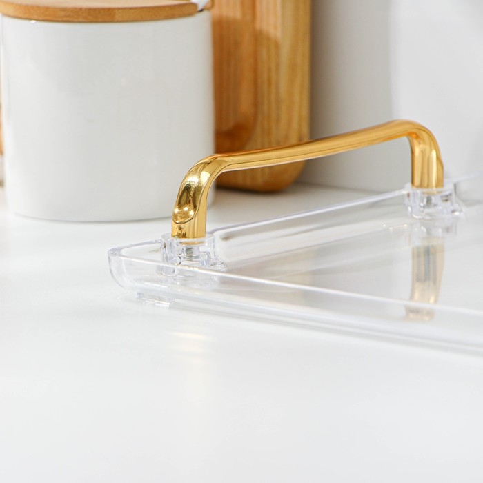 Поднос Mirror, 31×22×4 см, цвет прозрачный Поднос Mirror, 31×22×4 см, цвет прозрачный