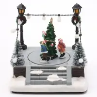 Фигура светодиодная &laquo;Площадь новогодняя&raquo; 14&times;12&times;14 см, муз, USB, AAx3 (не в комплекте), МУЛЬТИ