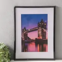 Фоторамка для фото 30х40 см, с паспарту 21х30 см, Vivo, чёрный