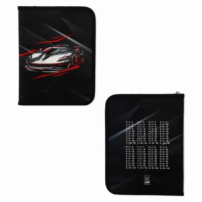 Папка для тетрадей, А5, пластиковая, 18×23×2.5 см «Тачка»