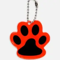 Светоотражающий элемент &laquo;Лапка&raquo;, 5.5&times;4.8 см, цвет оранжевый