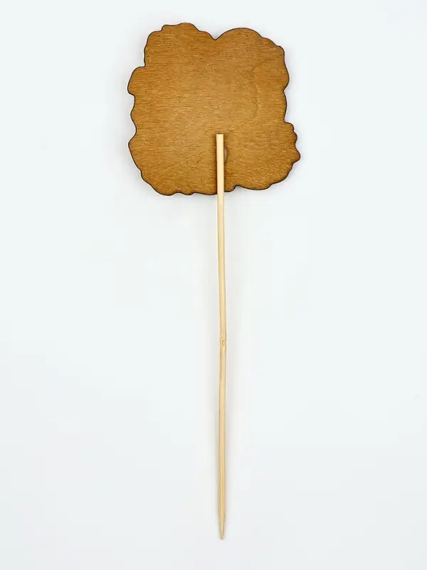 Топпер деревянный для украшения кулича &laquo;Цыплёнок&raquo; на пасху, 6.2&times;6.2 см