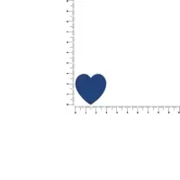 Джибитс из ПВХ &laquo;Сердце&raquo;, синий