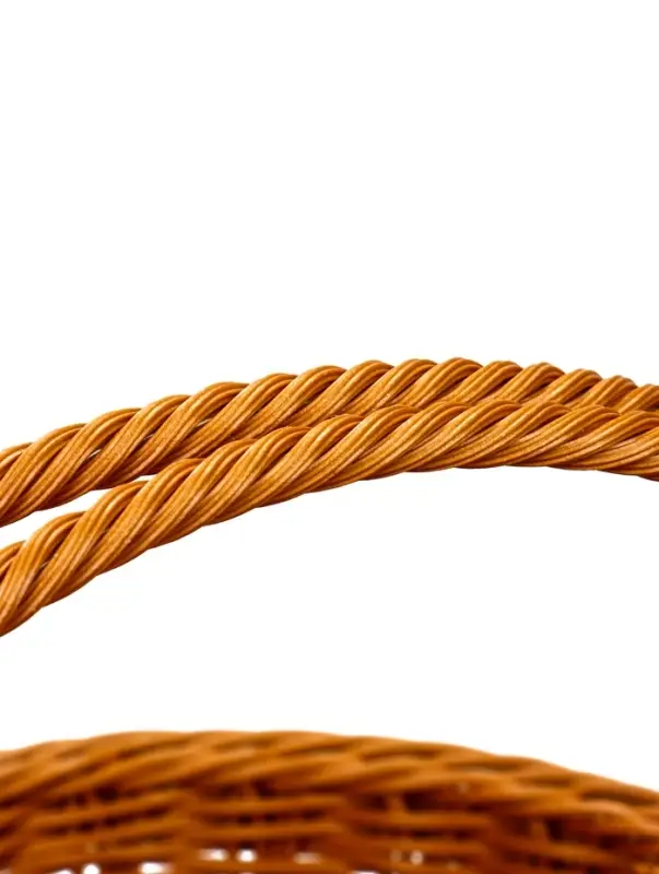 Корзина пластик 39 х 31 х 18 см, ручка17 см коричневый