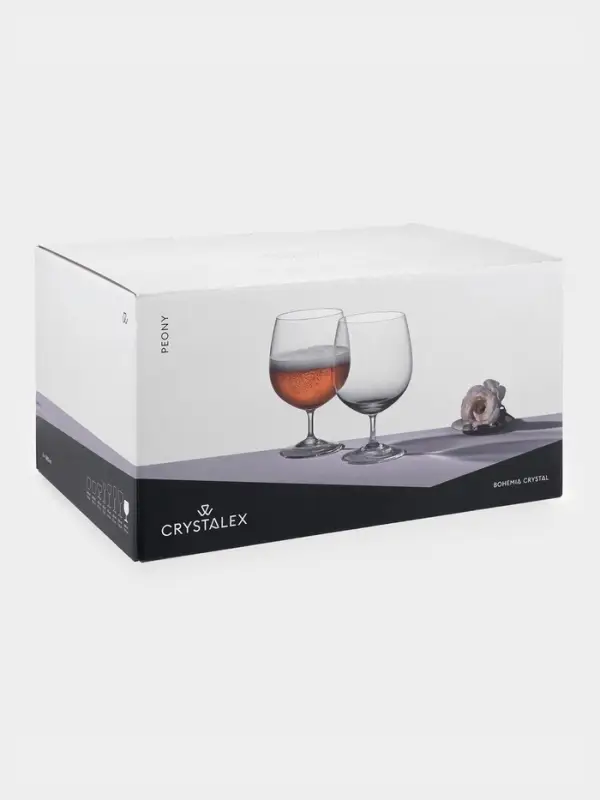 Бокалы для пива &laquo;Пион&raquo;, 380 мл, набор 6 шт., стекло, прозрачные