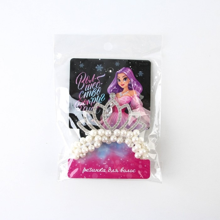 Резинка для волос новогодняя «Волшебство вокруг нас» на Новый год, d = 5 см Резинка для волос новогодняя «Волшебство вокруг нас» на Новый год, d = 5 см