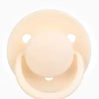 Соски-пустышки, от 6 мес., латекс, классические, в контейнере, набор из 2 шт., айвори/зелёный, M&B