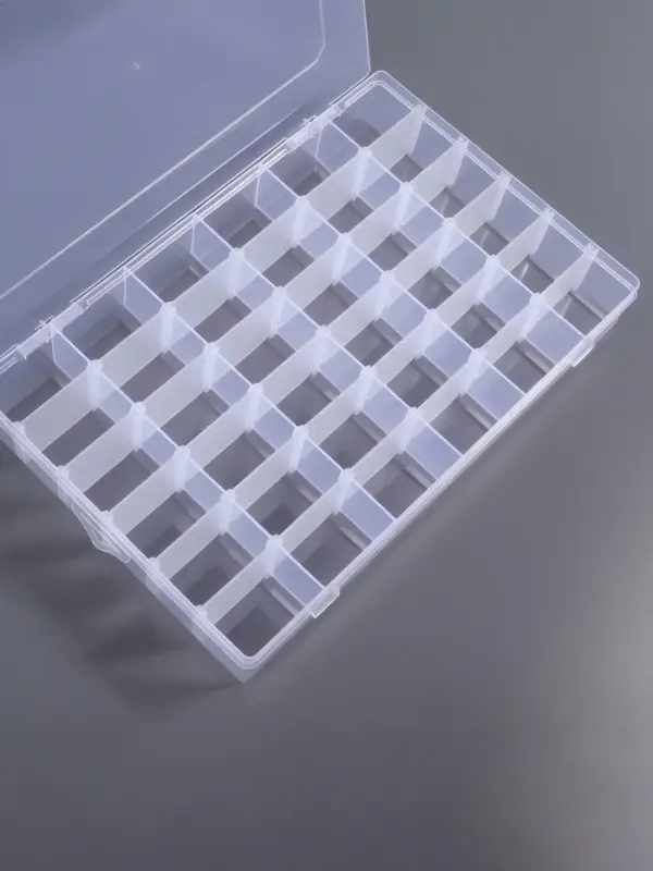 Органайзер для хранения мелочей, 36 ячеек, 27.3&times;17.5&times;4.5 см, прозрачный