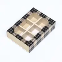 Коробка для 6 конфет «Мужской» 13.7×9.8×3.8 см