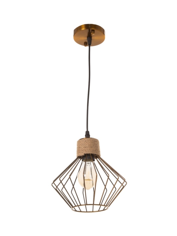 Светильник Светильник "Чертеж" 1х40Вт Е27 медь 20х20х20см