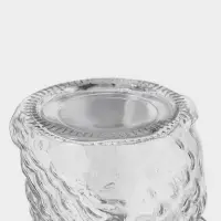 Кружка с крышкой и трубочкой &laquo;Сова&raquo;, 470 мл, 10&times;11.5&times;12.5 см, стекло