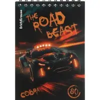 Блокнот А6 ErichKrause Road Beast, 80 листов в клетку, МИКС