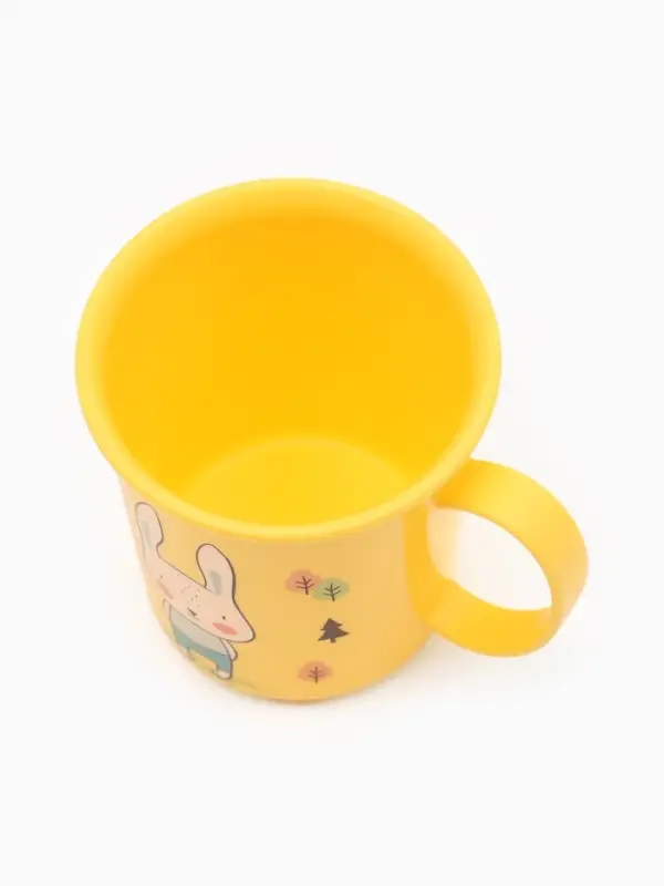 Кружка детская с декором 180 мл., жёлтая