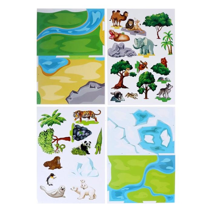 3D конструктор «Где живут животные», 30 деталей 3D конструктор «Где живут животные», 30 деталей