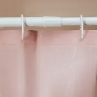 Карниз для шторы в ванную тм VETTA, 2м, телескопический, сталь, белый