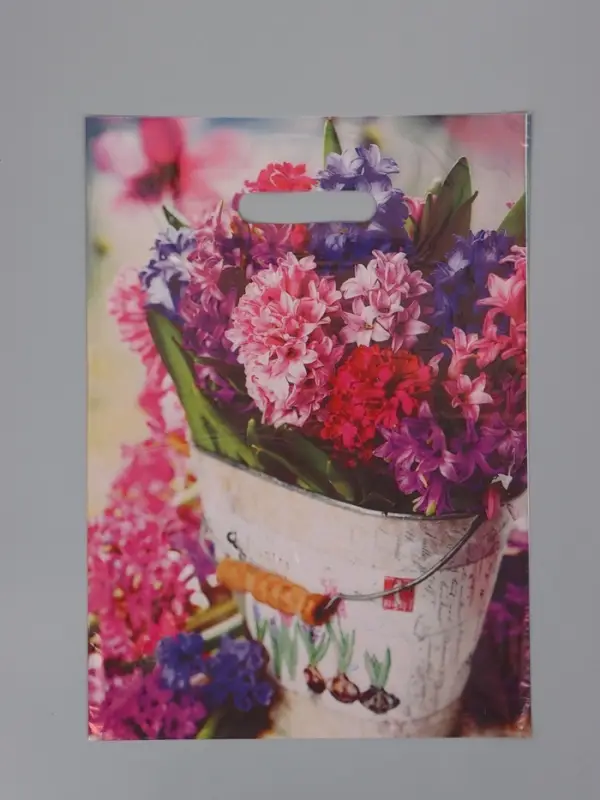 Пакет "Весенние краски", полиэтиленовый с вырубной ручкой, 29 х 40 см, 35 мкм