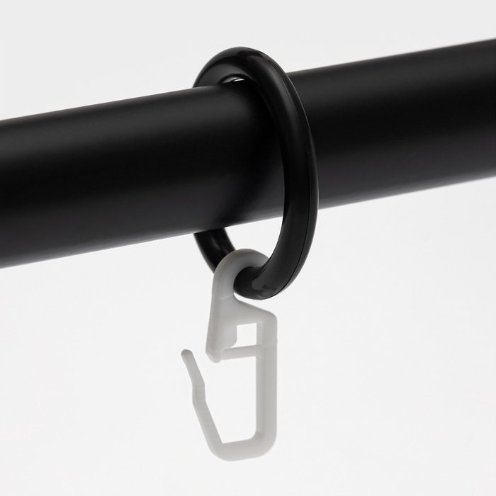 Карниз однорядный кованый, 160-300 см, телескопический, металл, черный Карниз однорядный кованый, 160-300 см, телескопический, металл, черный