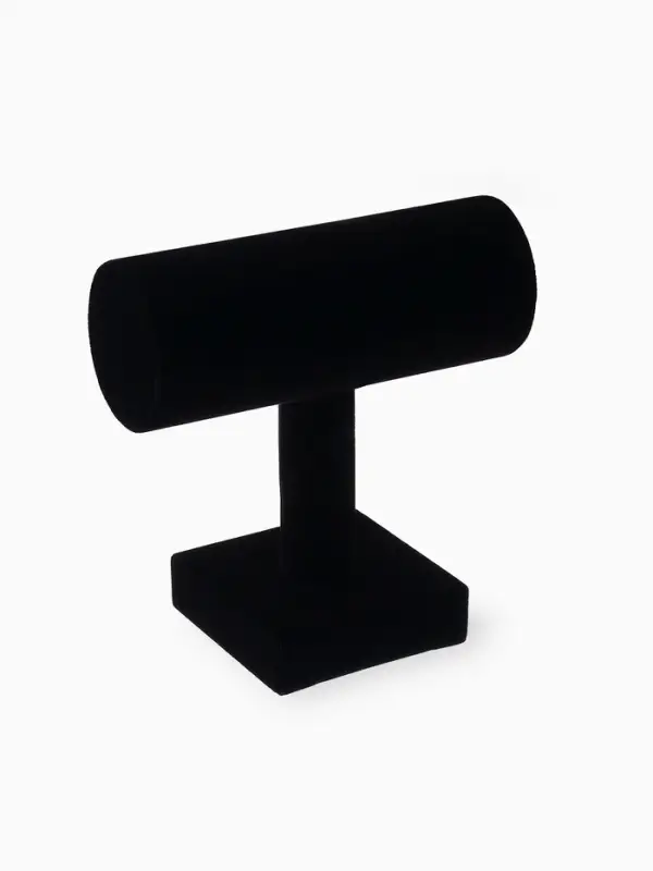 Подставка для часов и браслетов QF &laquo;Мини&raquo;, флок, 7.5&times;13.5&times;13.5 см, чёрная