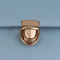 Застёжка для сумки, 3×2 см, цвет золотой