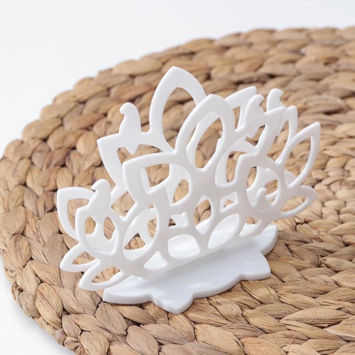 Салфетница Verona, 13,9×5,8×10,5 см, цвет белый Салфетница Verona, 13,9×5,8×10,5 см, цвет белый