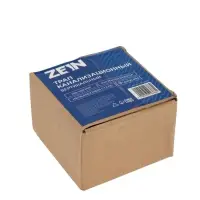 Трап ZEIN, 100&times;100 мм, вертикальный, d=32 мм, нержавеющая сталь, античная бронза