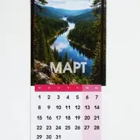 Календарь 2027 на ригеле &laquo;Природа-цветы&raquo; 16.5&times;34 см