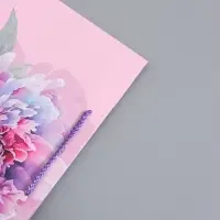 Пакет подарочный ламинированный "С пожеланием счастья" 26 х 12 х 32 см