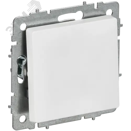 BRITE Выключатель 1-клавишный 10А ВС10-1-0-БрАБ арктический белый IEK