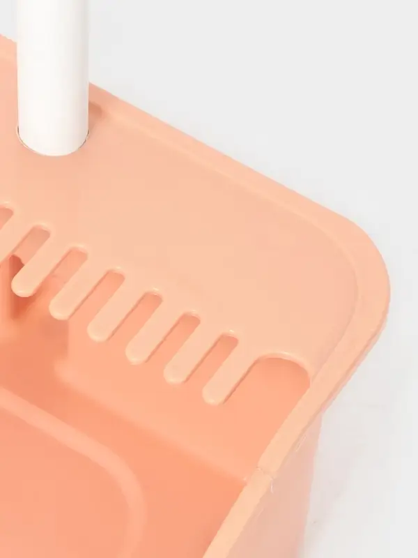 Щётка для пола: совок 24&times;25&times;81 см, щётка 24 см, персиковая