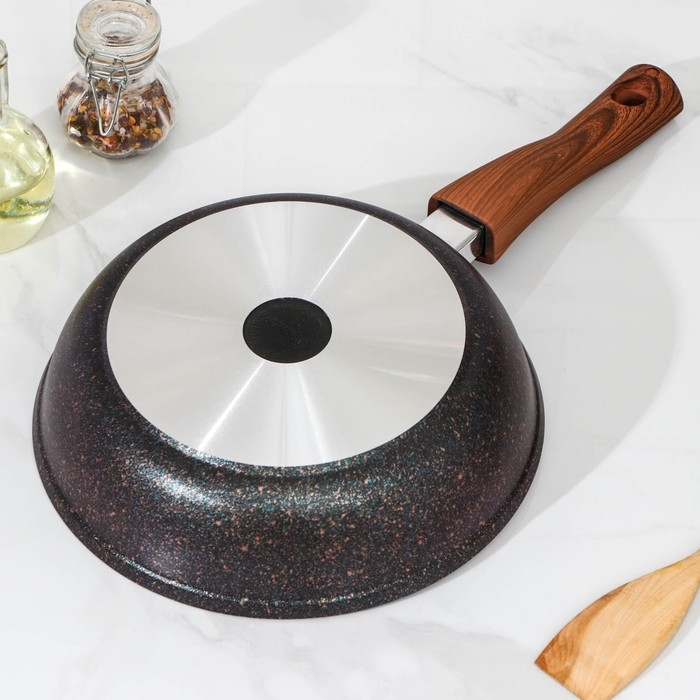 Сковорода Granit ultra blue, d=24 см, съёмная ручка, антипригарное покрытие, цвет чёрный Сковорода Granit ultra blue, d=24 см, съёмная ручка, антипригарное покрытие, цвет чёрный