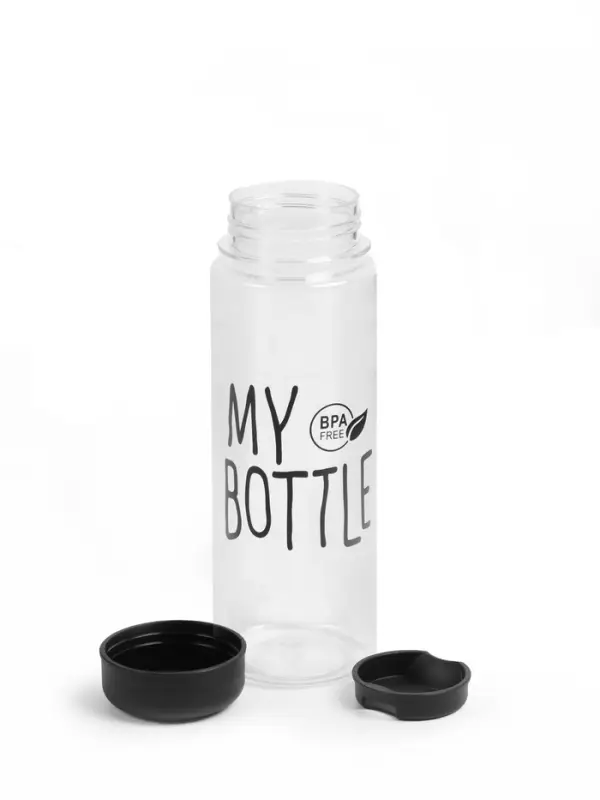 Бутылка для воды My bottle, 500 мл, 19.5&times;6.5 см, чёрная