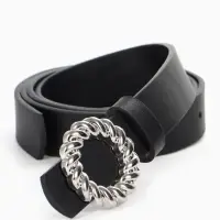 Ремень женский, 2.3&times;105 см, металлическая пряжка, чёрный