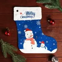 Пакет подарочный новогодний, с zip - lock застежкой, 15&times;24.5 см
