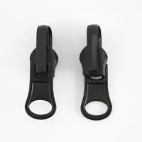 Бегунок автоматический для водонепроницаемой молнии &laquo;Спираль&raquo;, реверсивный, №7, 10 шт., чёрный