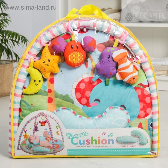 Развивающий коврик с дугами «Слоник и друзья», 5 элем. с музыкой, Крошка Я Развивающий коврик с дугами «Слоник и друзья», 5 элем. с музыкой, Крошка Я