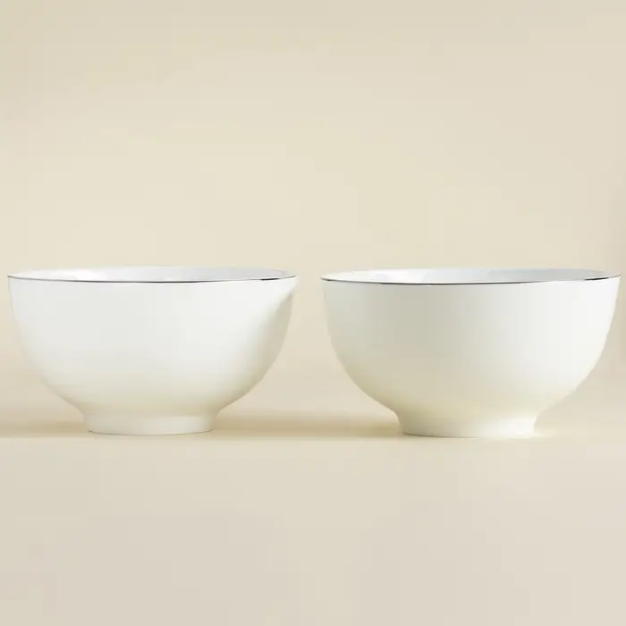 Салатники SL Home &laquo;Каскарон&raquo;, 1.4 л, d=18 см, набор 2 шт., костяной фарфор, белые