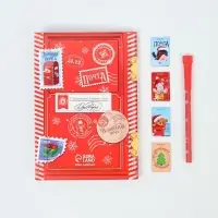 Подарочный набор в портфеле «Волшебная посылка», ежедневник А5, магнитные закладки и ручка Подарочный набор в портфеле «Волшебная посылка», ежедневник А5, магнитные закладки и ручка