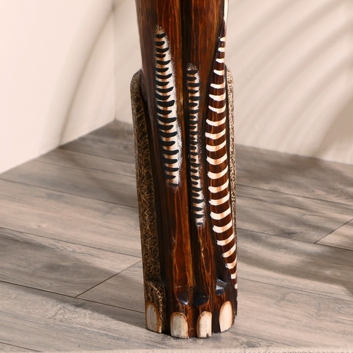 Сувенир дерево Сувенир дерево "Кошка в галстуке из мозаики" 100х16х7 см