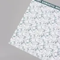 Пленка для цветов, &laquo;Романтичные моменты&raquo;, сине-серый, 57&times;57 см