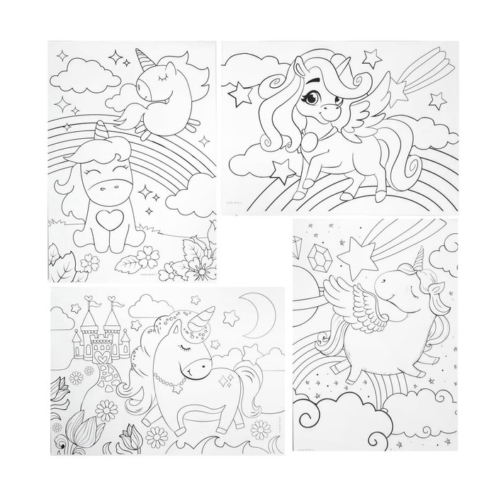 Набор для рисования «Волшебный единорог», 150 предметов Набор для рисования «Волшебный единорог», 150 предметов