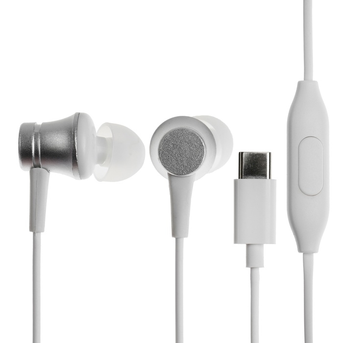 Наушники CB-53, проводные, вакуумные, микрофон, 1 м, Type-C, белые Наушники CB-53, проводные, вакуумные, микрофон, 1 м, Type-C, белые
