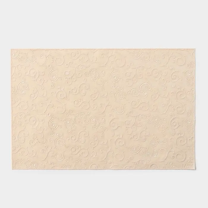 Салфетка ажурная для стола «Нежность. Витки», 45×30 см, бежевая