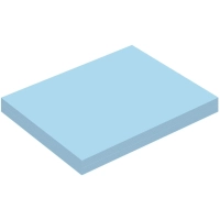 Бумага для заметок с клеевым краем 38x51 мм, 100 л, пастел. синий