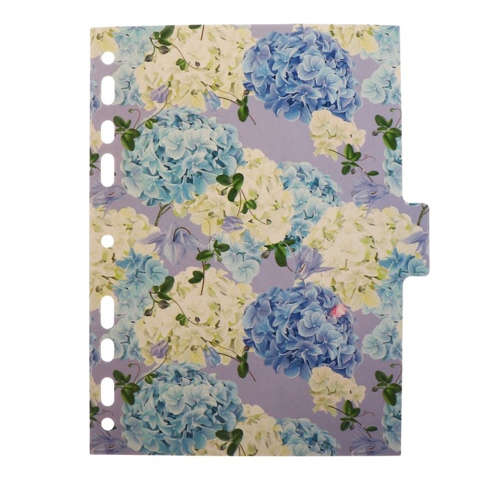 Разделитель листов A5 (210 x 165 мм) цветовой, 5 листов, Разделитель листов A5 (210 x 165 мм) цветовой, 5 листов, "deVENTE. Bloom Garden" ламинированный мелованный картон 210 гр, с рисунком, индивидуальная упаковка