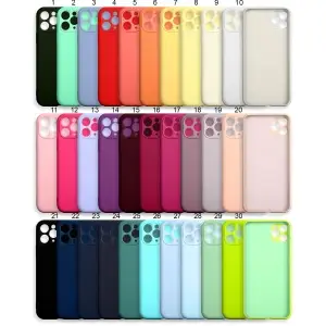 Чехол для iPhone 11 Pro Max Silicone Сase APL WS (закрытый низ+камера) с лого