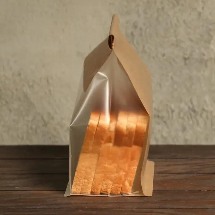 Пакет крафт бумажный, с окном, прямоугольное дно, 22×11×28 см Пакет крафт бумажный, с окном, прямоугольное дно, 22×11×28 см