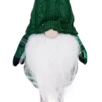 Фигура текстиль «Гном в зелёном» 54 см, 1 LED, от батареек AG13×3, свечение тёплое белое