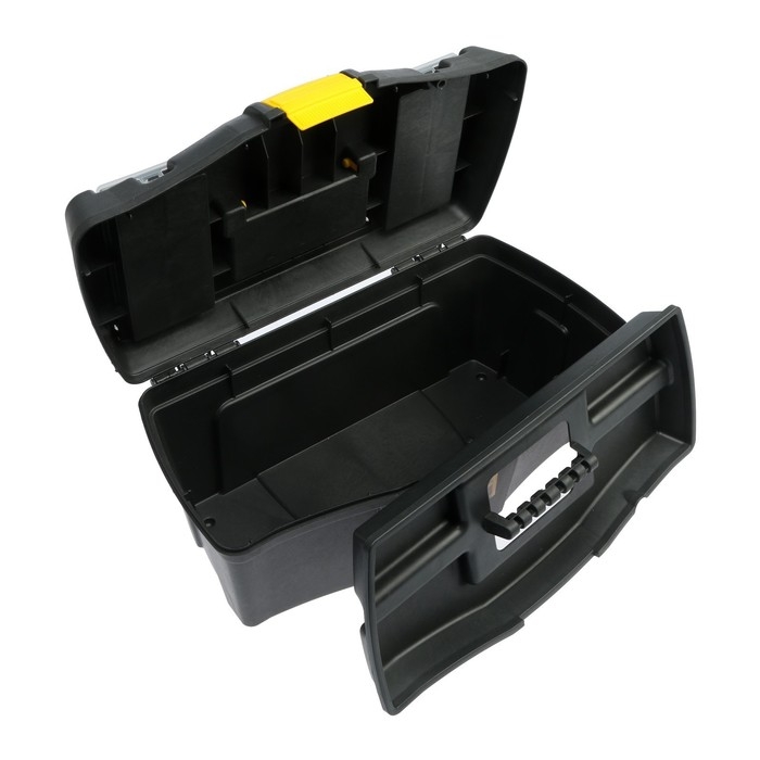 Ящик для инструмента ТУНДРА, 16 Ящик для инструмента ТУНДРА, 16", 410 х 220 х 190 мм, пластиковый, два органайзера