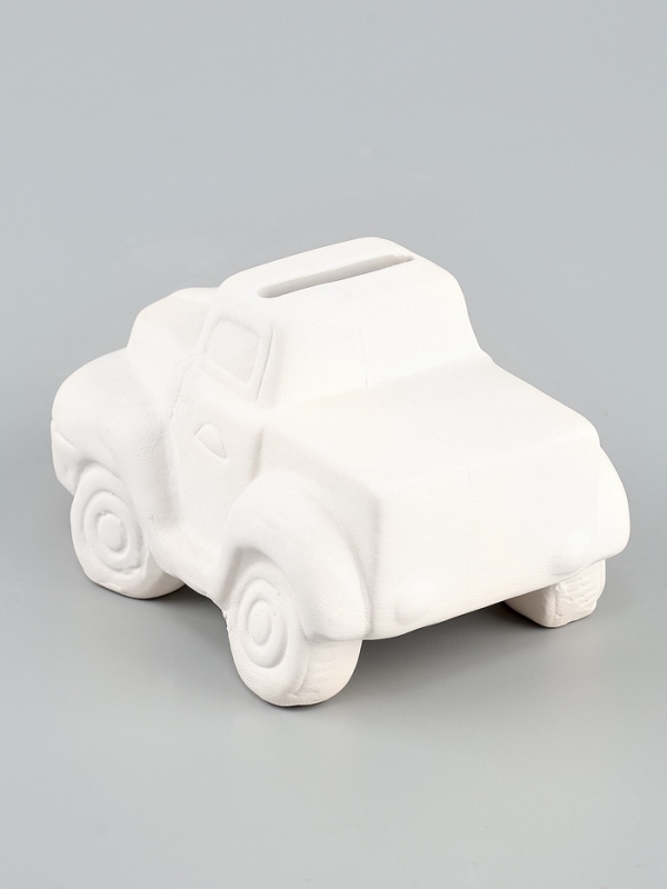 Копилка под роспись  Копилка под роспись "Машина" с кистью